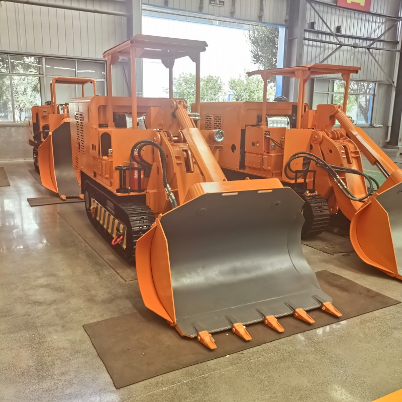 Cargador de rocas de descarga lateral