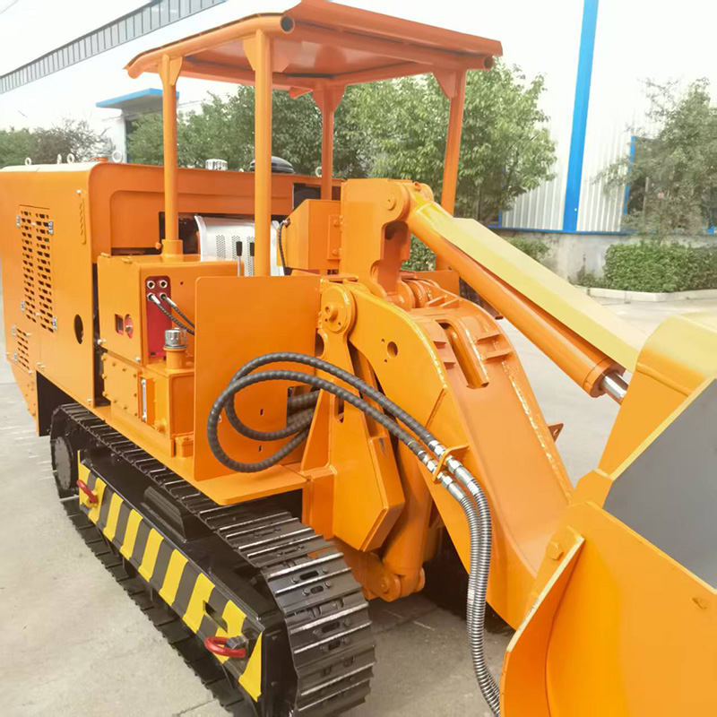 Máy xúc lật đá cỡ lớn dỡ hàng bên hông