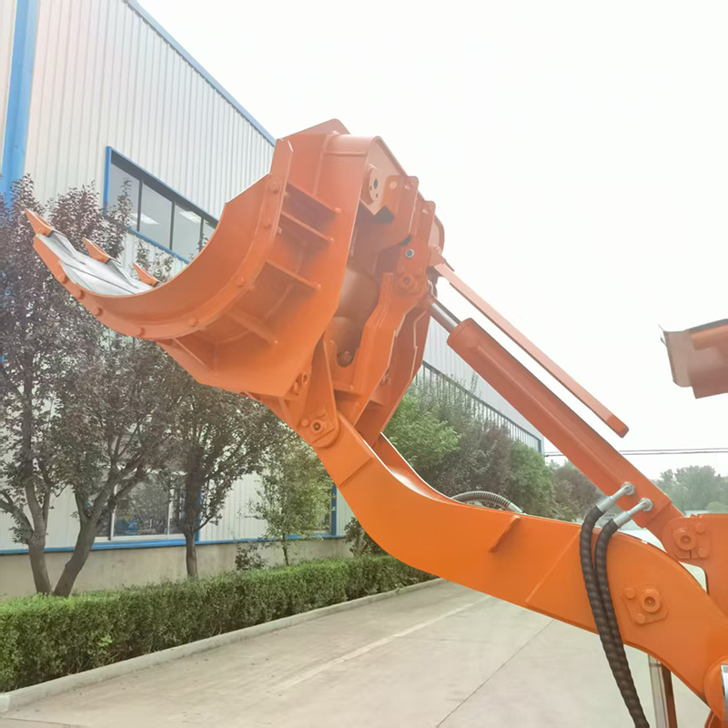 Cargador de rocas de descarga lateral eficiente