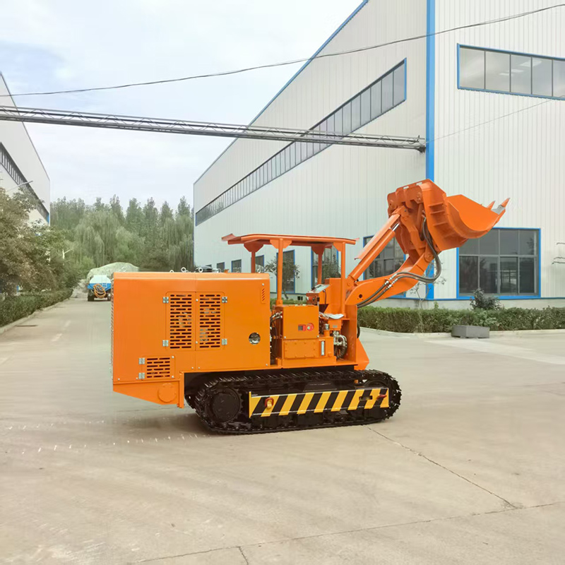 Máy xúc đá đổ nghiêng 180