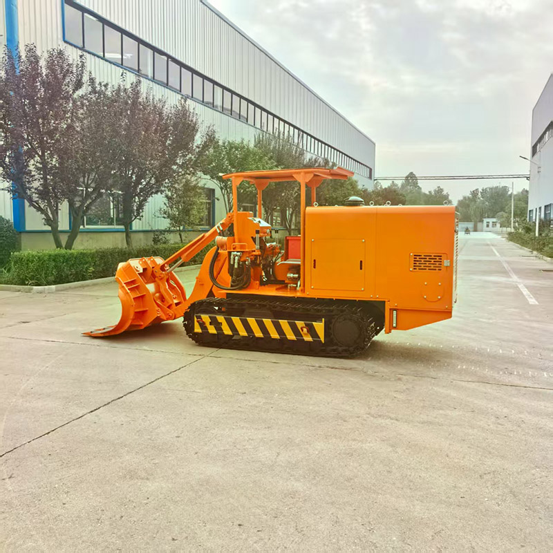 Máy bốc dỡ đá bên hông mỏ than