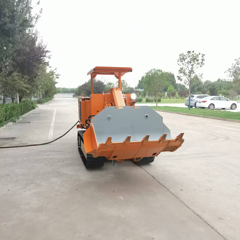 Cargador de rocas de descarga lateral pequeña