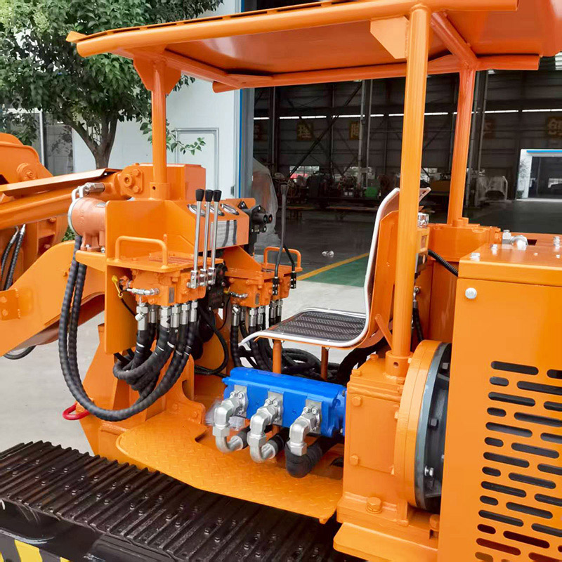 Carregadora de rochas hidráulica de descarga lateral