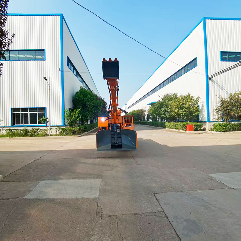 Máy xúc lật băng tải cạp