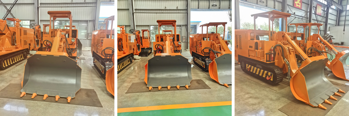 Cargador de rocas de descarga lateral