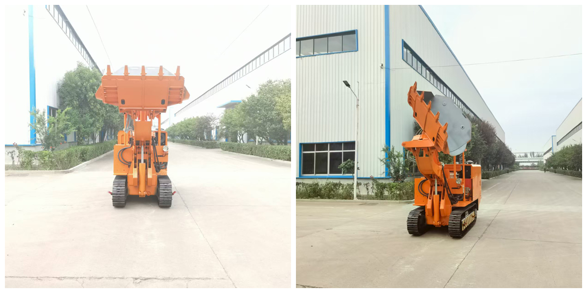 150 Side Dump Rock Loader