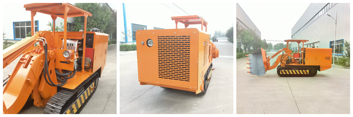 150 Side Dump Rock Loader