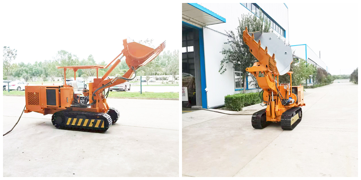 Pemuat Batu Bongkar Samping Kendali Jarak Jauh